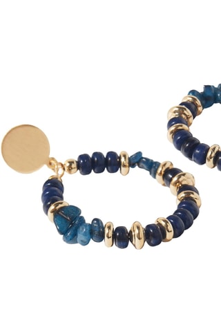 Orecchini - Dorato e navy