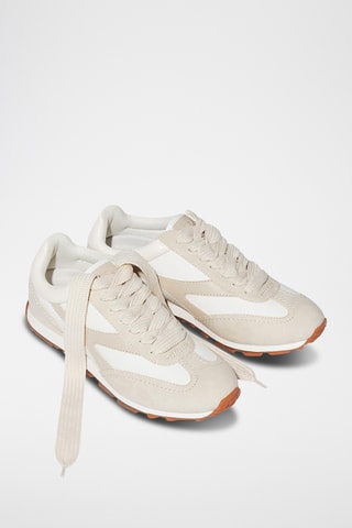 Baskets - Beige et blanc