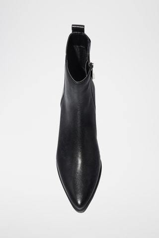 Bottines en cuir - Noir