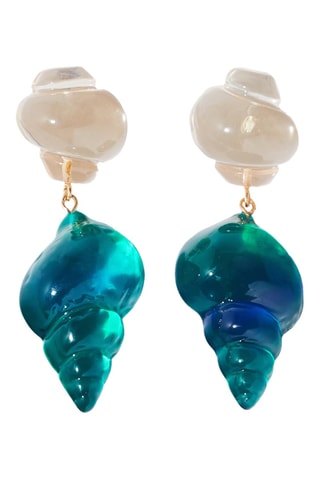 Orecchini - Dorato e verde