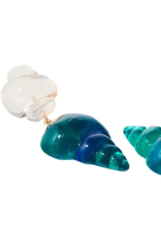 Orecchini - Dorato e verde