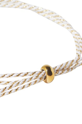 Bracelet - Doré et blanc