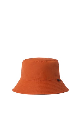 Cappello da pescatore double face - Kaki e arancione