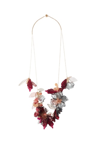 Collana - Dorato e bordeaux