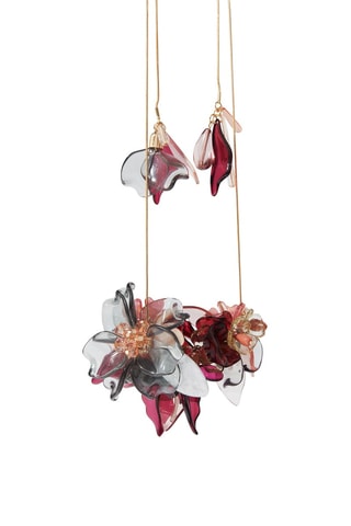 Collana - Dorato e bordeaux