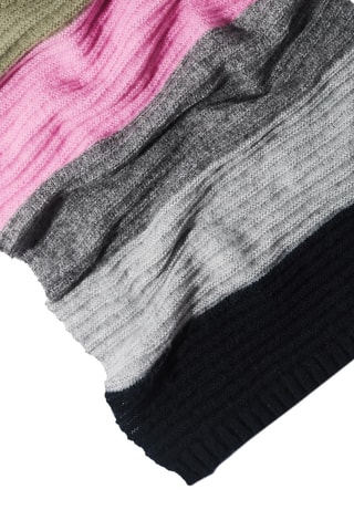 Echarpe - Rose et blanc