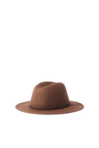 Fedora in lana - Marrone