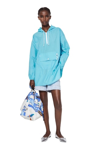 Imperméable à capuche - Bleu clair