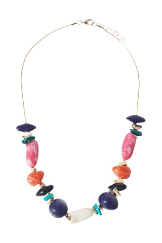 Collier - Rose et bleu