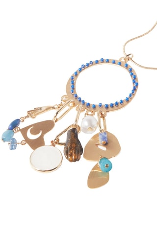 Collier - Doré et bleu