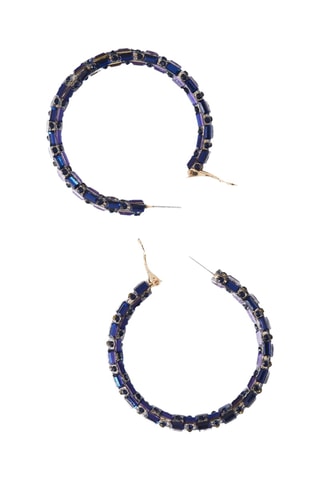 Orecchini a cerchio - Blu