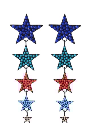 Orecchini - Blu e rosso