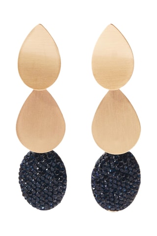 Orecchini - Dorato e nero