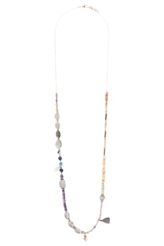 Collier - Beige et blanc