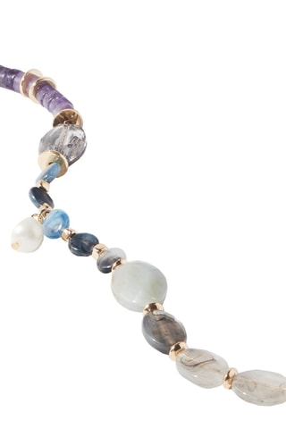 Collier - Beige et blanc