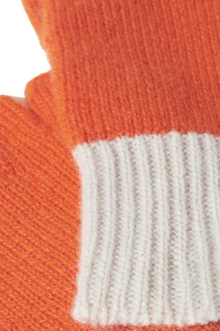 Gants en cachemire - Orange et gris