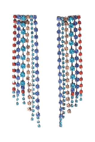 Orecchini - Navy e rosso