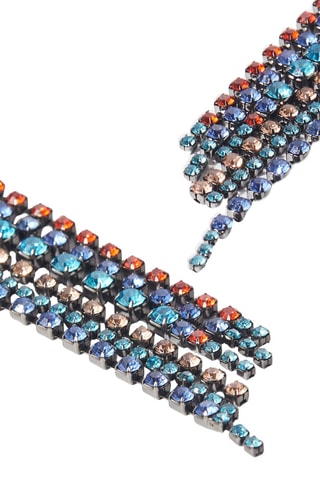 Orecchini - Navy e rosso