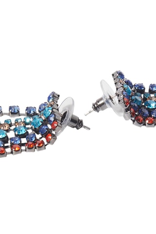 Orecchini - Navy e rosso