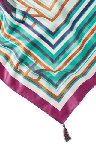 Carré - Rose et vert