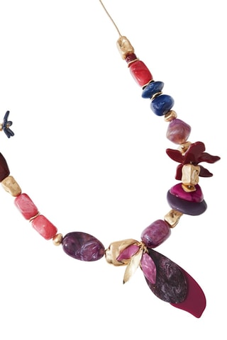 Collier - Doré et violet