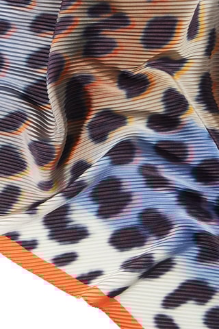 Foulard - Bleu clair et orange