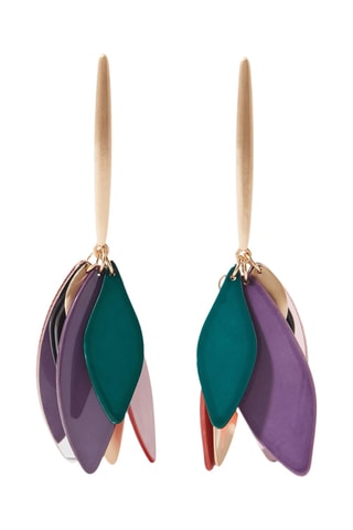 Orecchini - Dorato e viola
