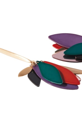 Orecchini - Dorato e viola