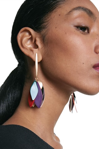 Orecchini - Dorato e viola