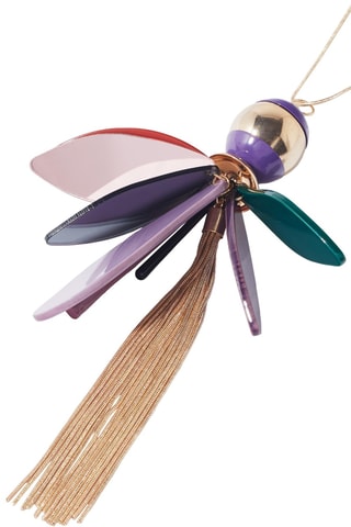 Collier - Doré et violet