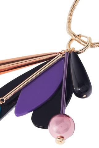 Collier - Doré et bleu nuit