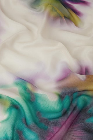 Foulard tie and dye - Blanc et vert émeraude