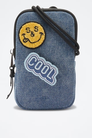 Etui pour téléphone en jean - Bleu
