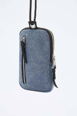 Etui pour téléphone en jean - Bleu