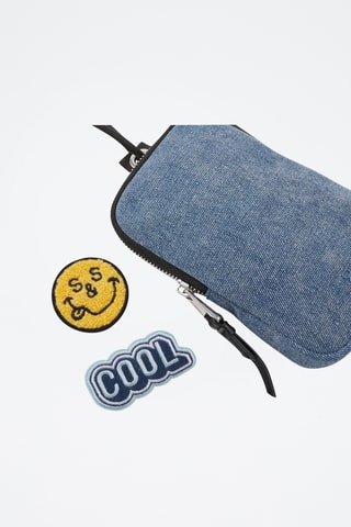 Etui pour téléphone en jean - Bleu