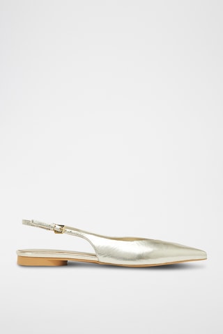 Ballerines en cuir de chèvre - Argenté