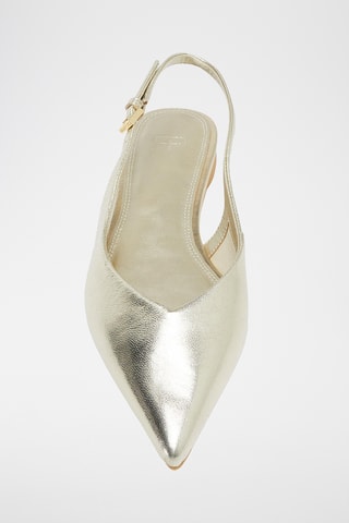 Ballerines en cuir de chèvre - Argenté