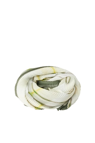 Echarpe tie and dye - Ecru et kaki