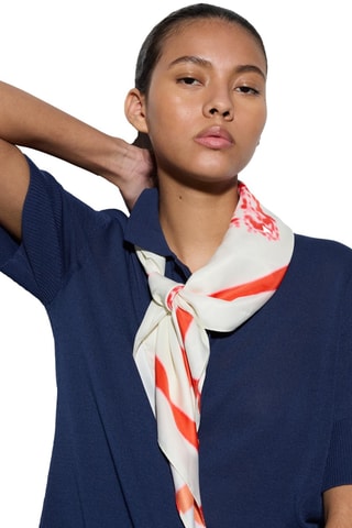 Carré - Blanc et rouge