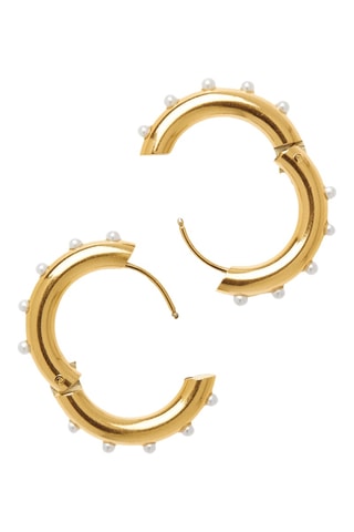 Créoles - Doré et blanc