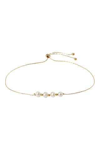 Bracelet - Doré et blanc