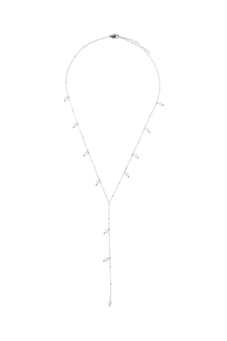 Collier - Argenté et blanc