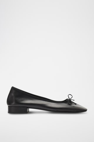 Ballerines en cuir - Noir