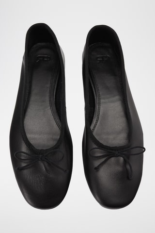 Ballerines en cuir - Noir
