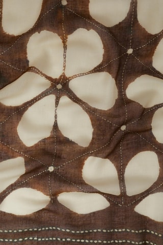 Echarpe - Marron et blanc