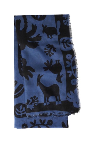 Echarpe - Indigo et noir