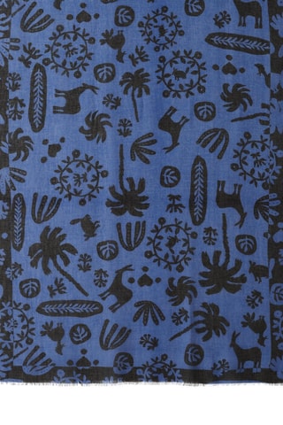 Echarpe - Indigo et noir