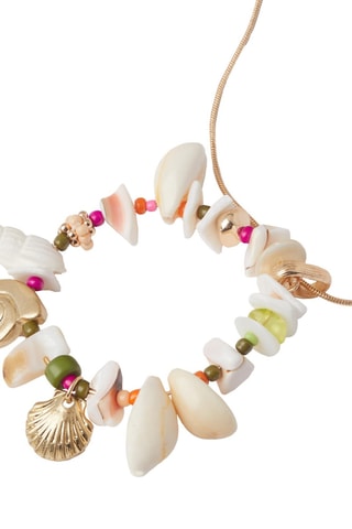 Collier - Doré et blanc