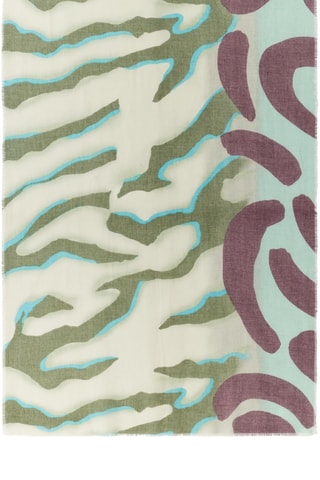 Foulard - Kaki et bordeaux