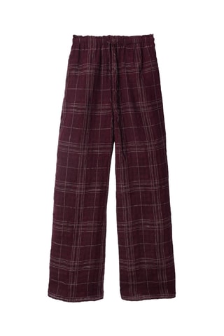Pantalon en lin - Bordeaux